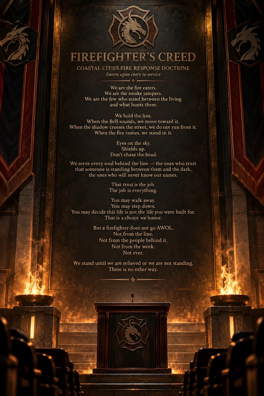 Firefighter's Creed from Scorched